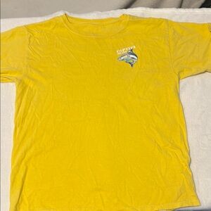 Yellow Short Sleeve Tee with Aquatic Logo